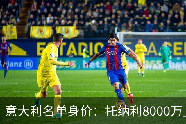 意大利名单身价：托纳利8000万 巴斯托尼6500万 仅10人超过3千万